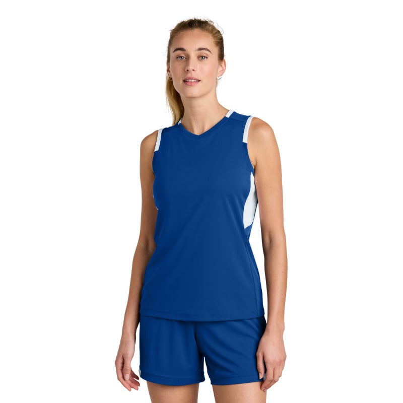 Sport-Tek Women's Club Sleeveless V-Neck 18