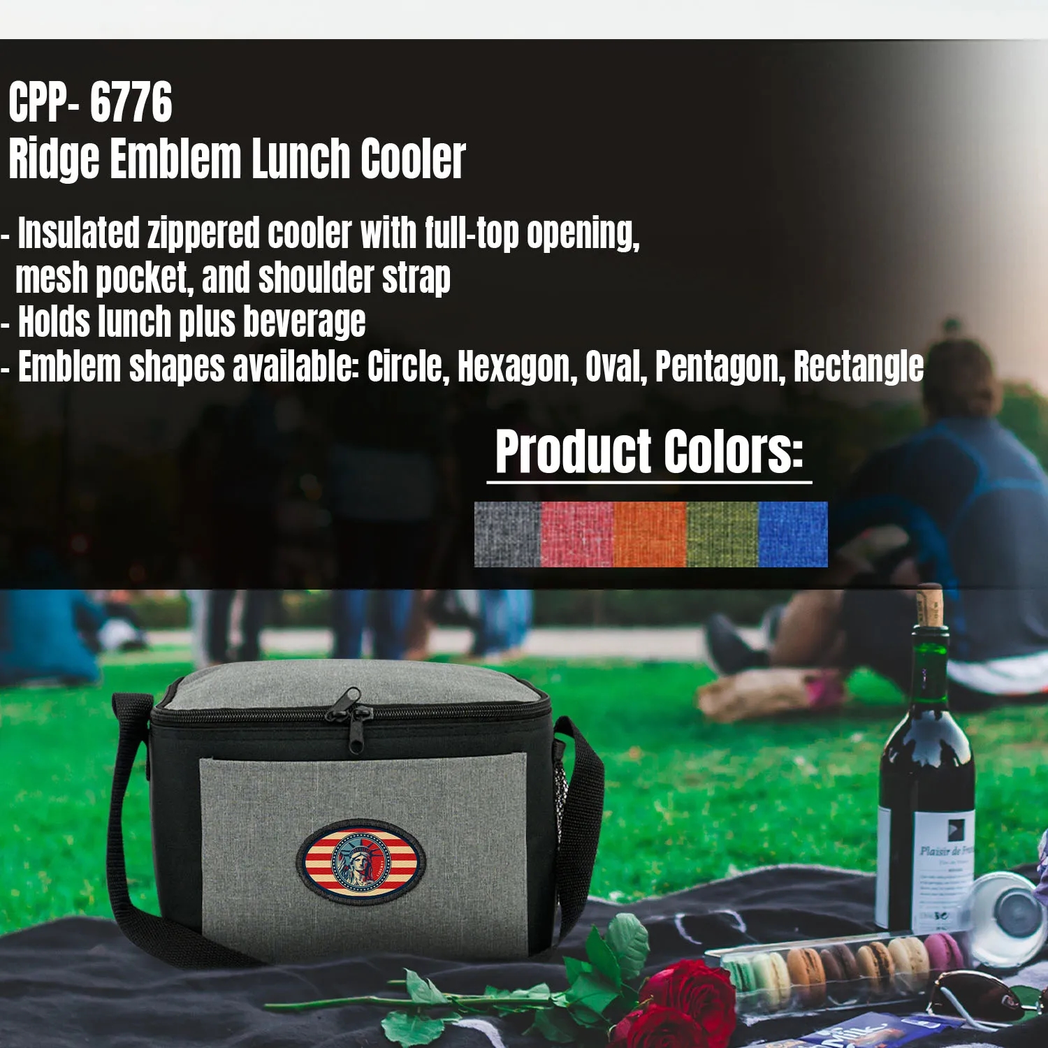 RIDGE EMBLEM LUNCH COOLER 4