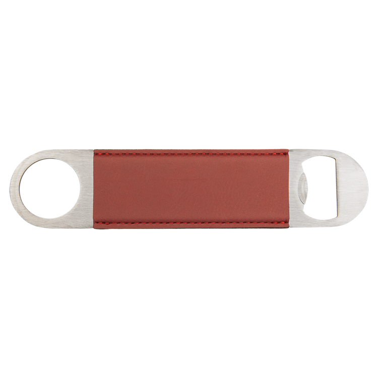 1 1/2" x 7" Rose Leatherette Bottle Opener 2