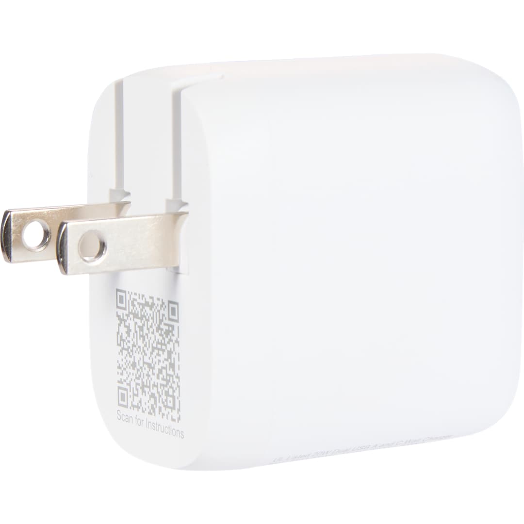 UL Listed 20W Dual USB A and C Wall Charger 15