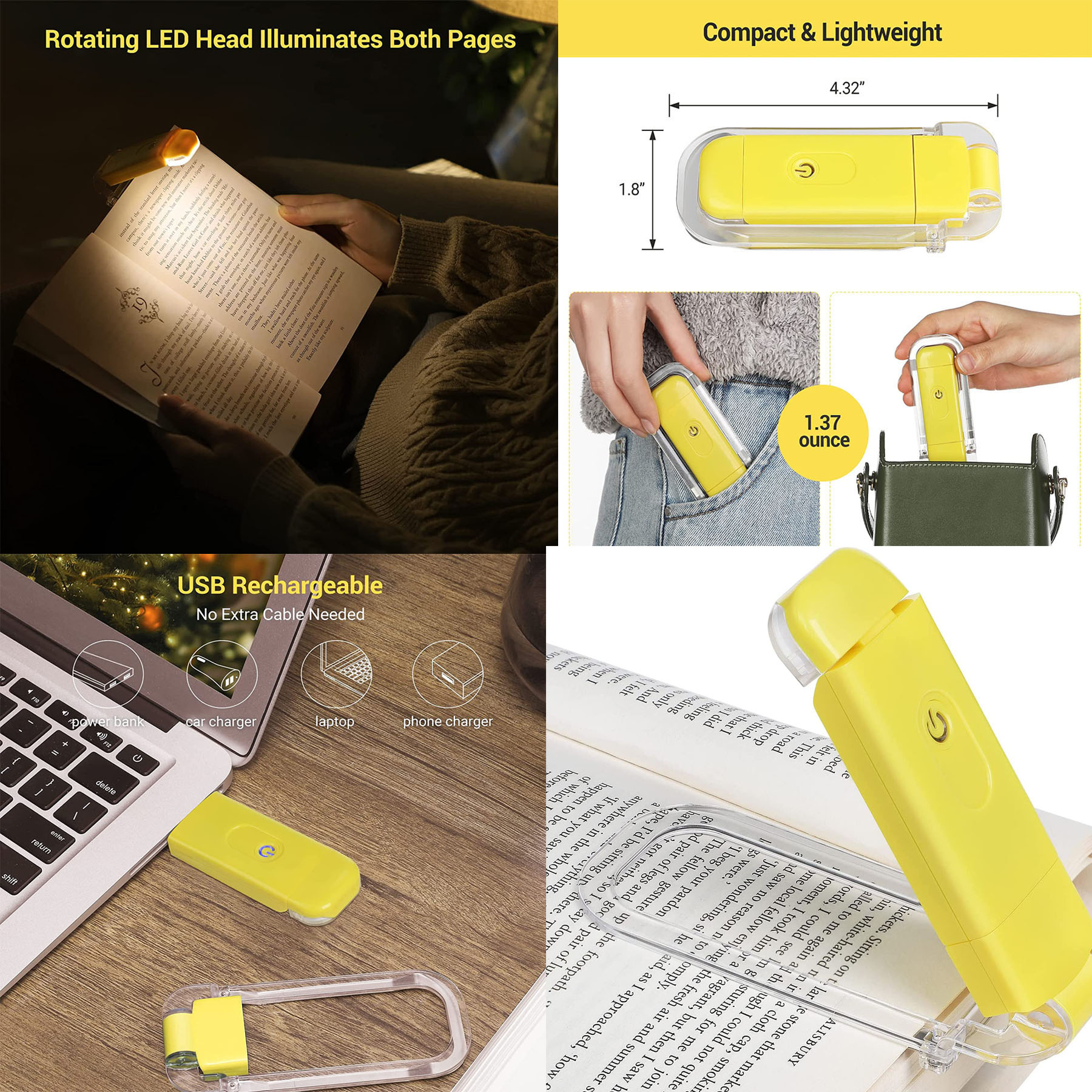 Rechargeable Book Light 2