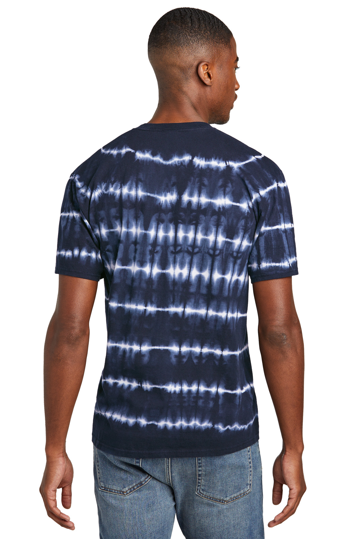 Port & Co Allover Stripe Tie-Dye Tee PC142 25