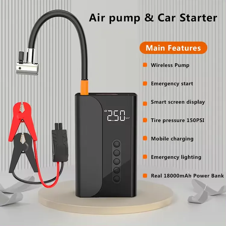 Multifunctional Car Jump Starter & Air Pump 18000mAh 1