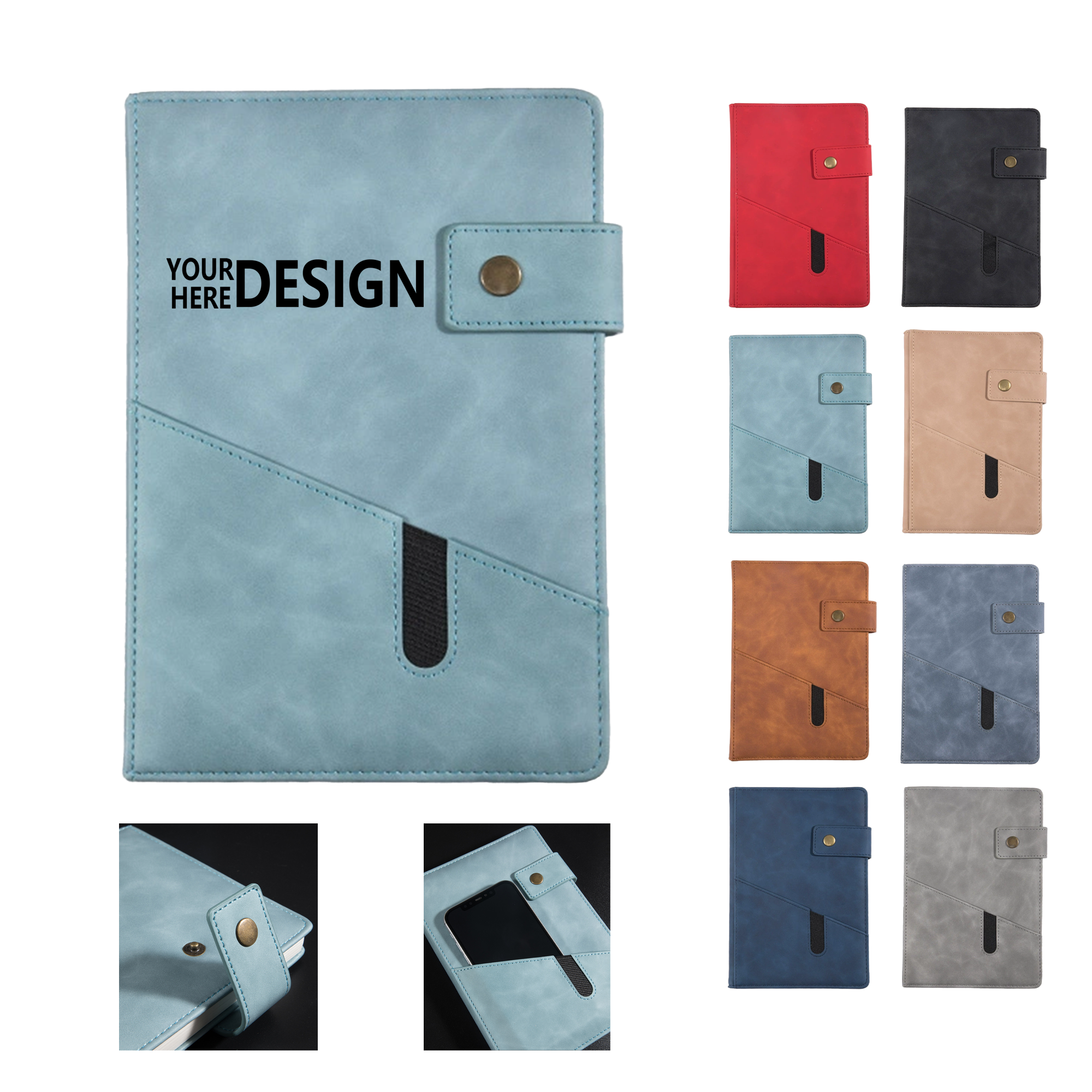 A5 PU Leather Business Notebook Cover 2