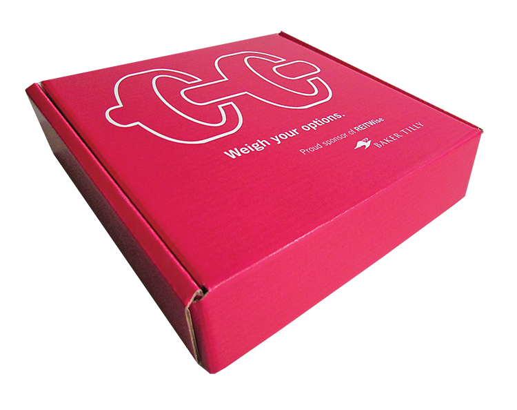 8" x 8" x 2" - E-Flute Outside Tuck Box 1
