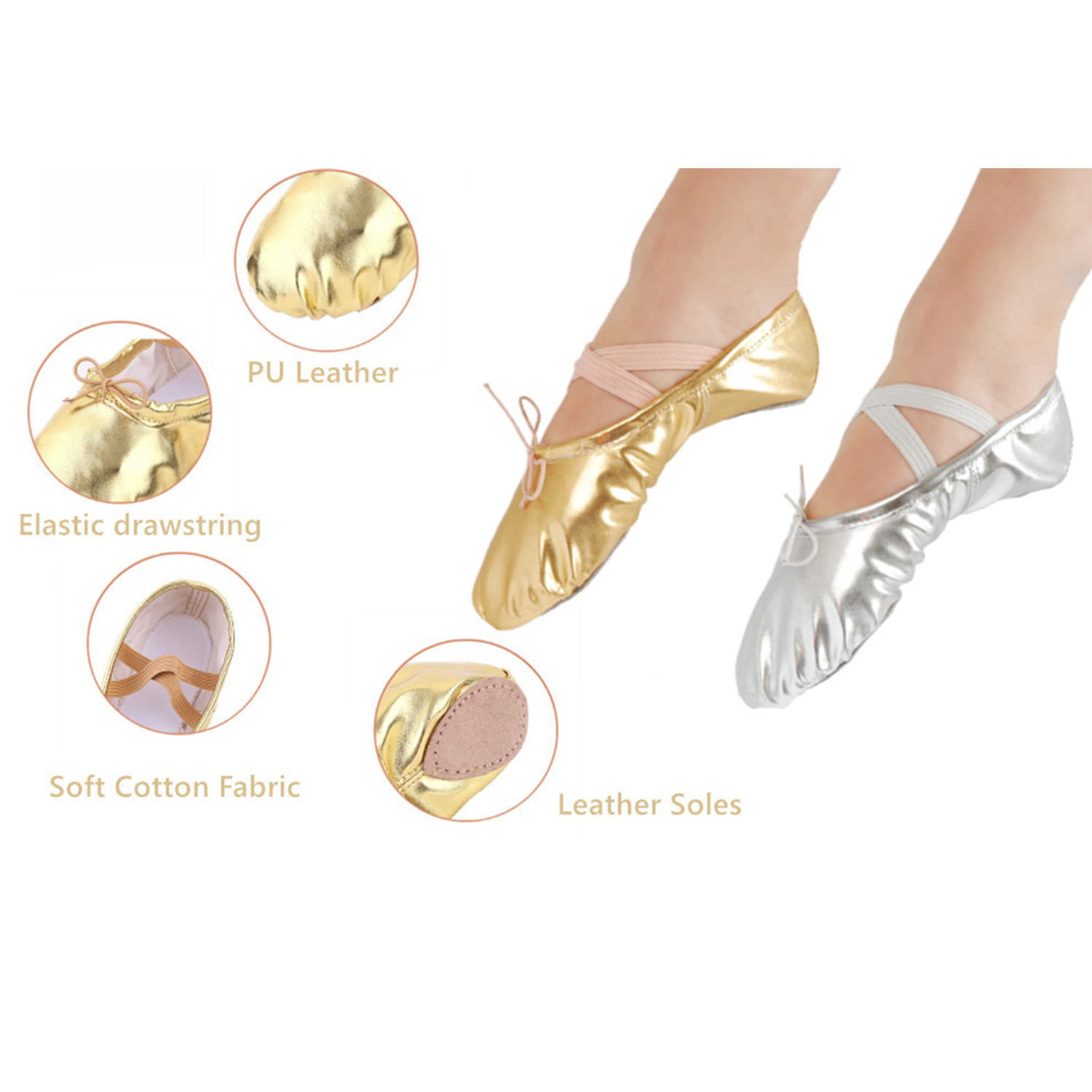 PU Leather Ballet Slippers 2