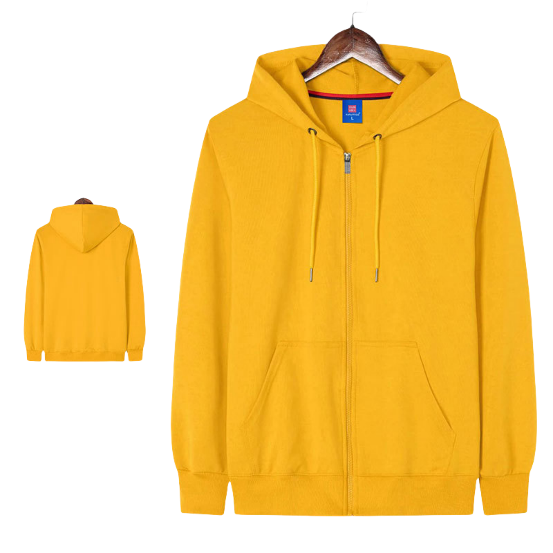 Full Zip cotton Pullover drawstring hooded Loose Fit hoodie, custom hoodie or sweatshirt with logo imprint 6