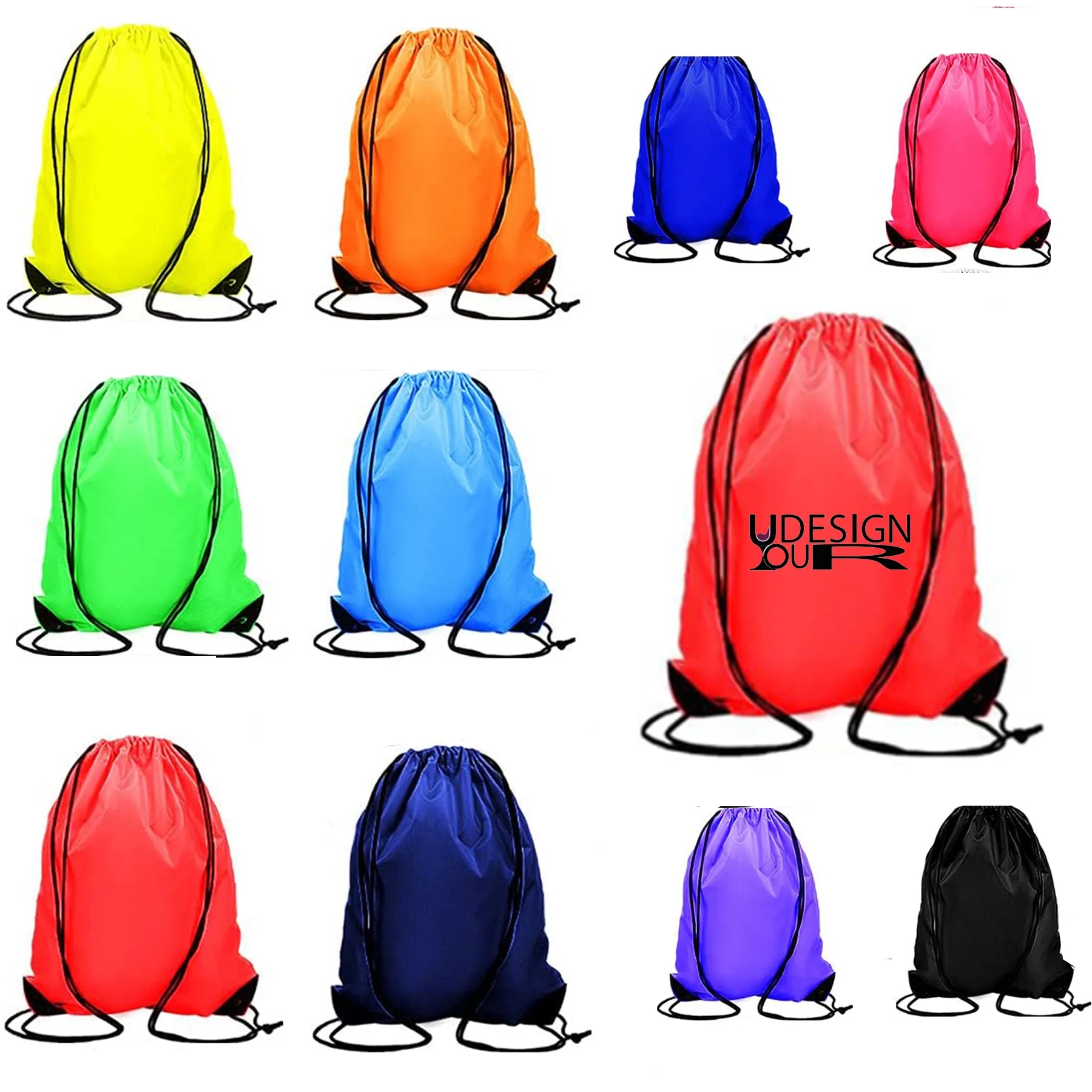 Polyester Backpack Draw String Back Bag 2