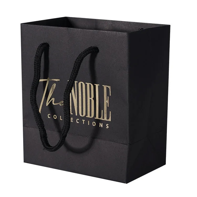 Custom Black Kraft Paper Bag 4
