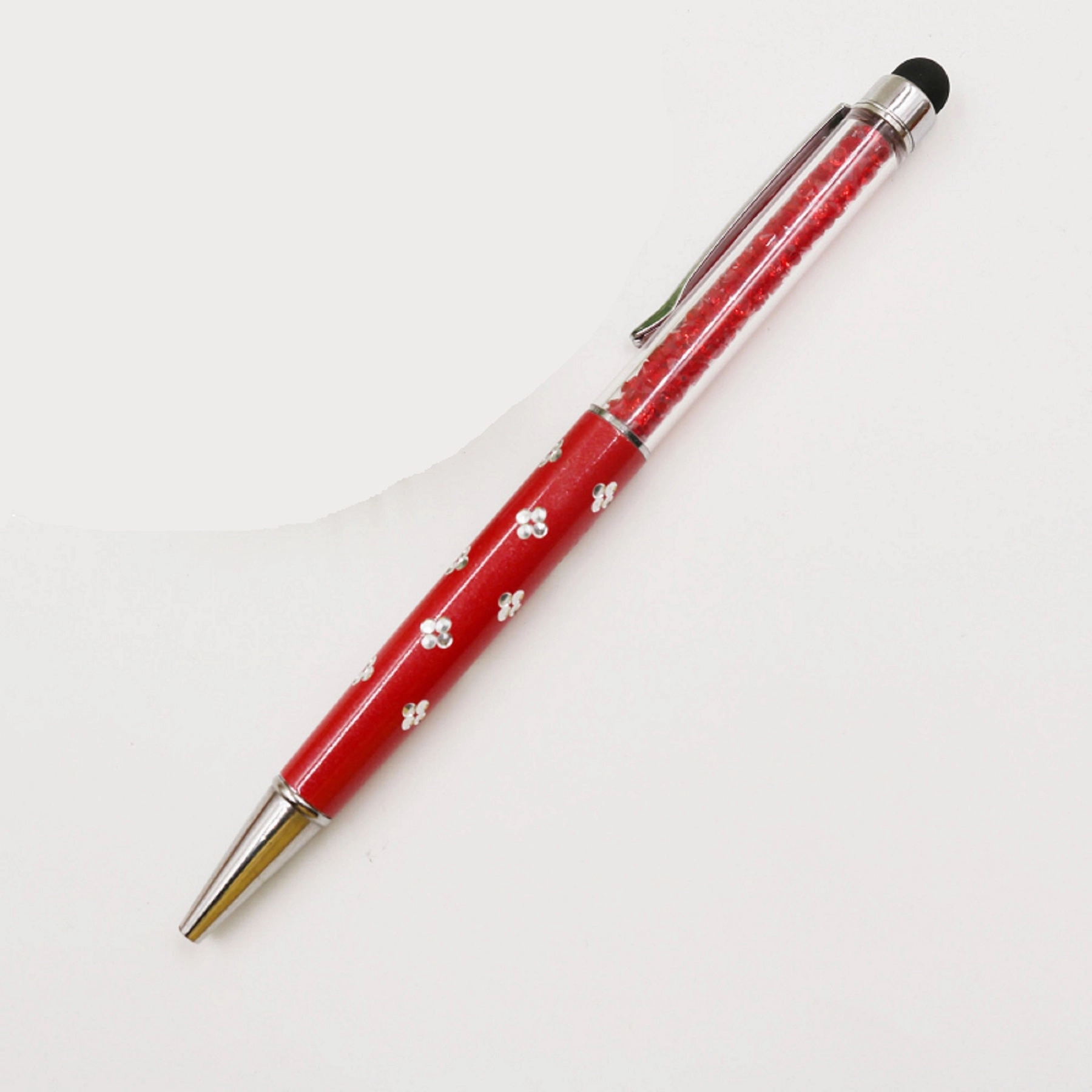 2 in 1 Crystal Stylus with Engraving Flower 2