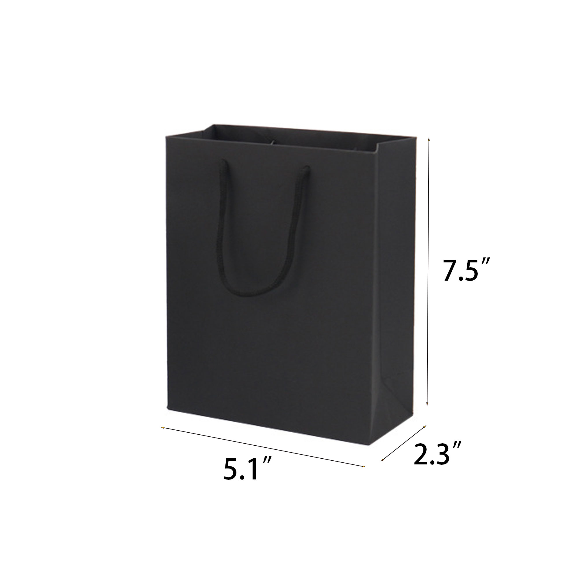 Folding Gift Paper Bag w/ Rope Handle 1