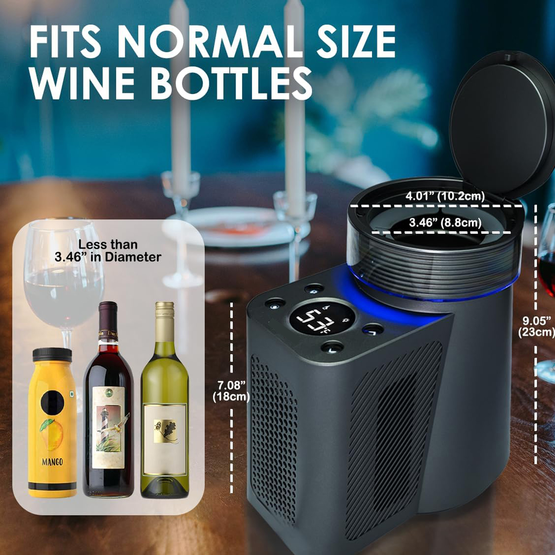 LED Display Electric Wine Cooler 4