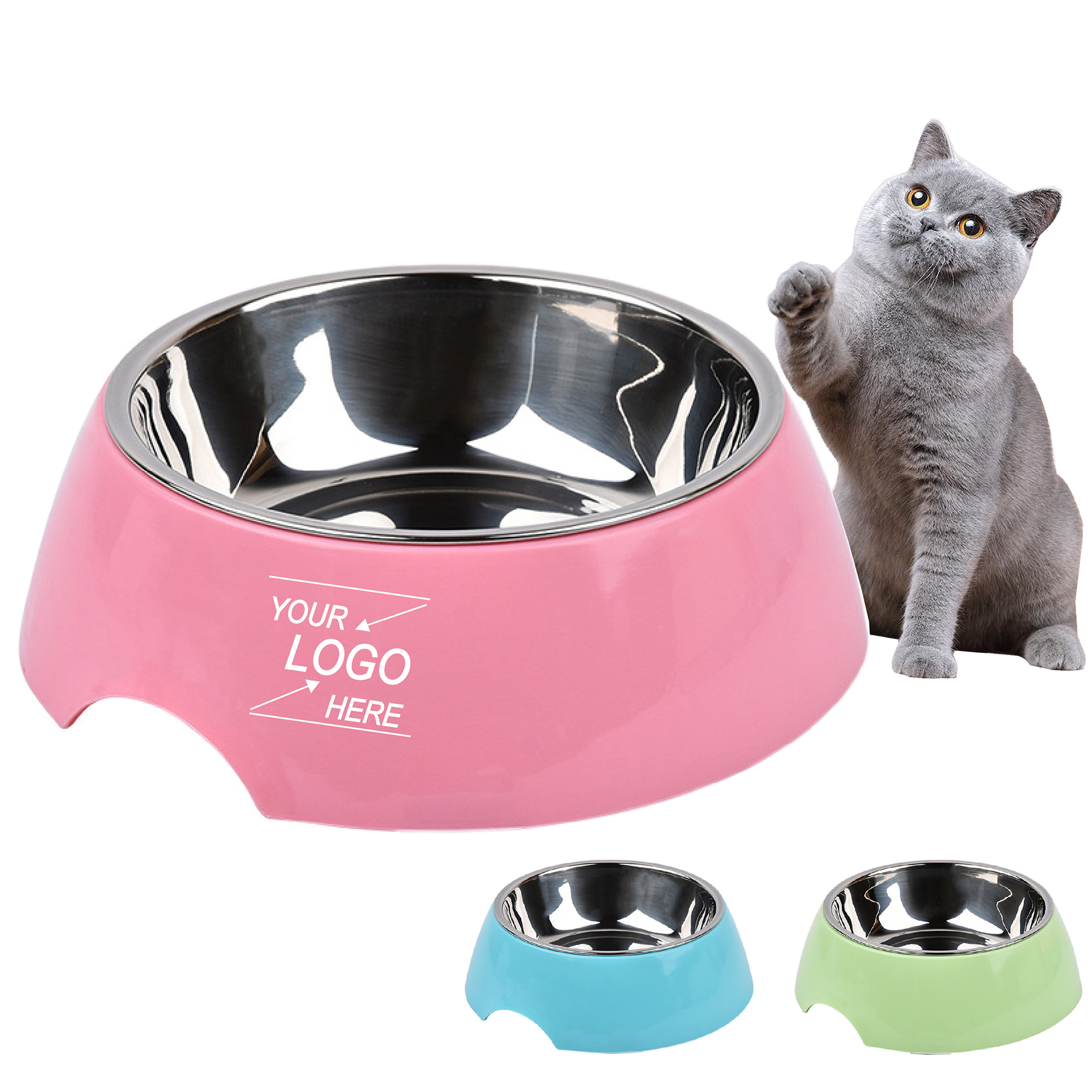 Non-Slip Double Layer Pet Bowl 4