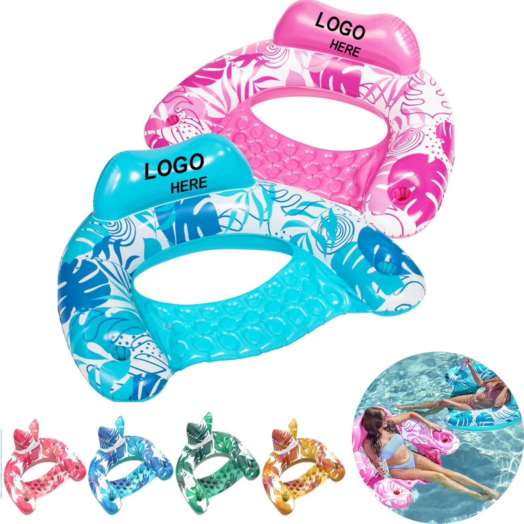 Swimming Pools Floating Chair With Cup Holders 4