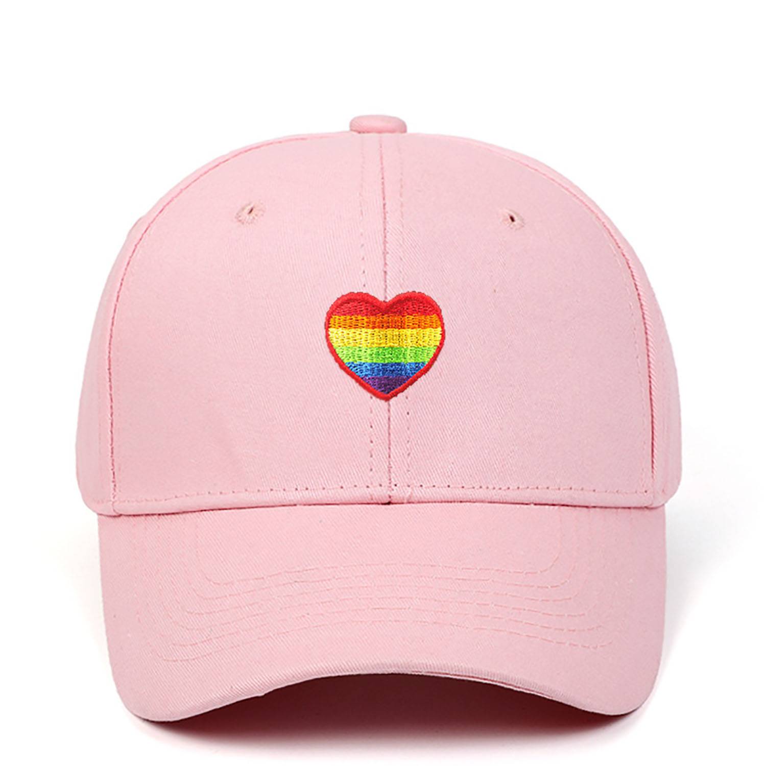 Rainbow Love Embroidered Baseball Cap 15