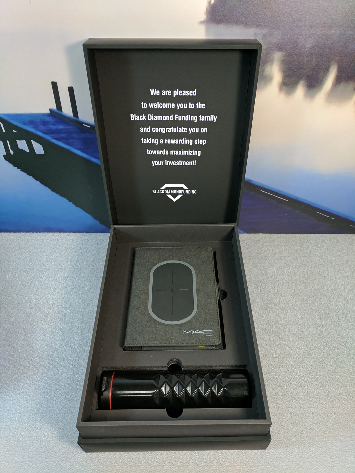 Custom Printed Full Color Hinged Soft Touch Luxury Gift Box - 13x3.5x3 10