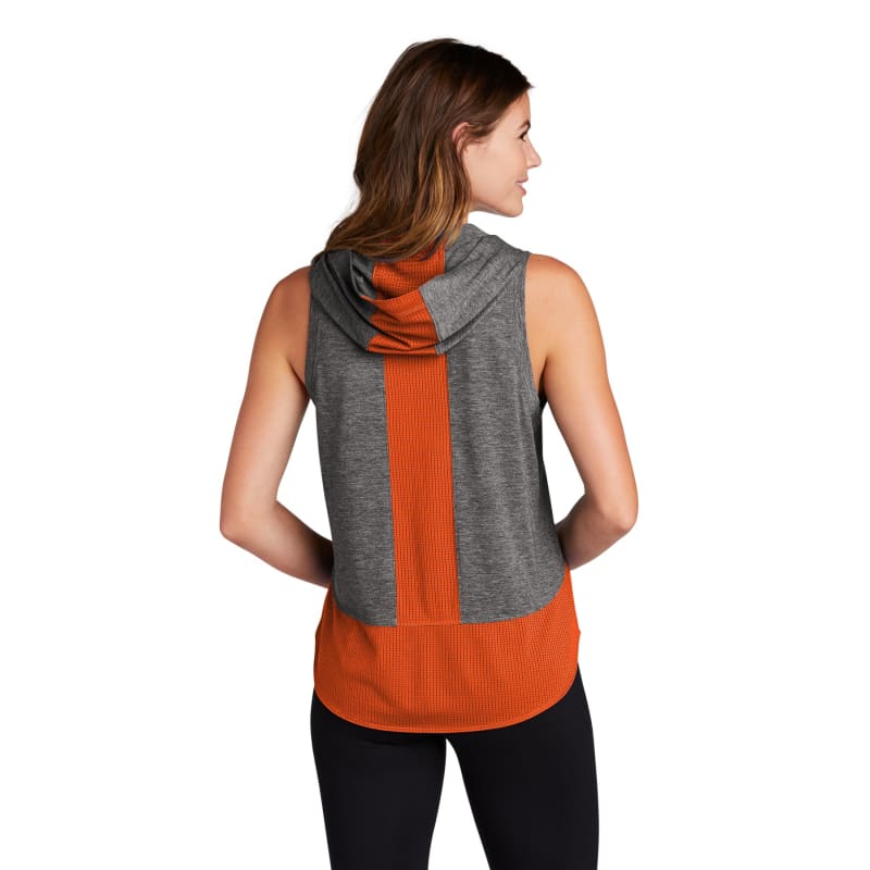 Sport-Tek Women's PosiCharge Tri-Blend Wicking Draft Hoodie Tank. 30