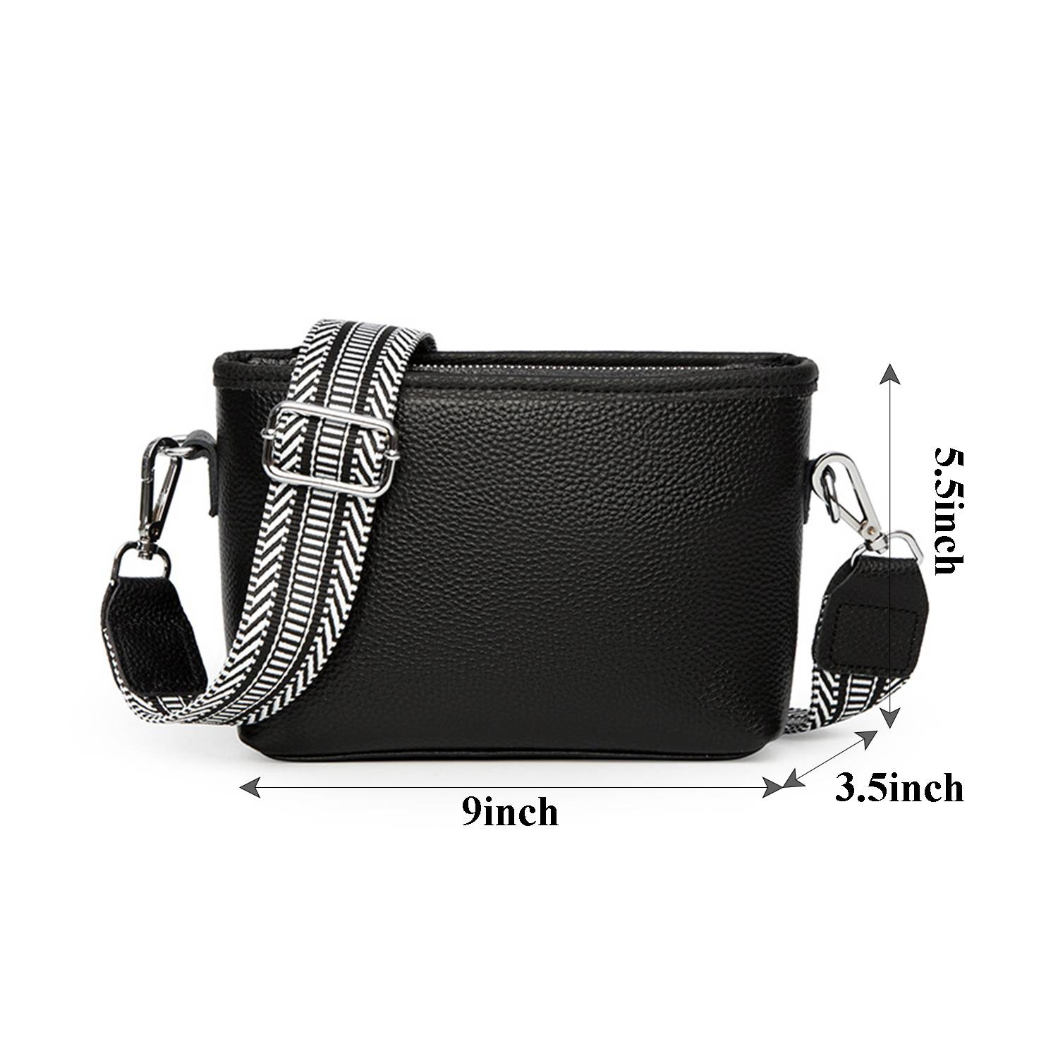 Genuine Leather Messenger Crossbody Bag 2