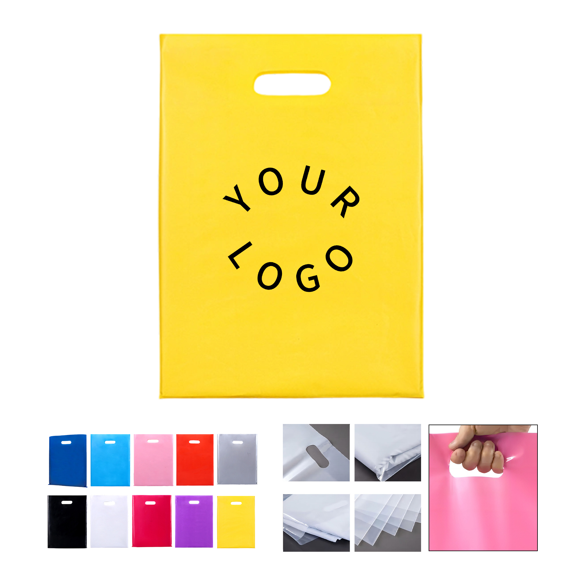 Non Woven Polypropylene Tote Bag With Die Cut Handle 14" x 10" 8