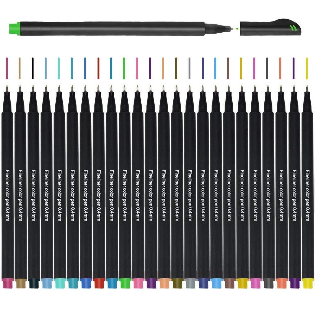 24 Colors Fine Liner Pen Set 2