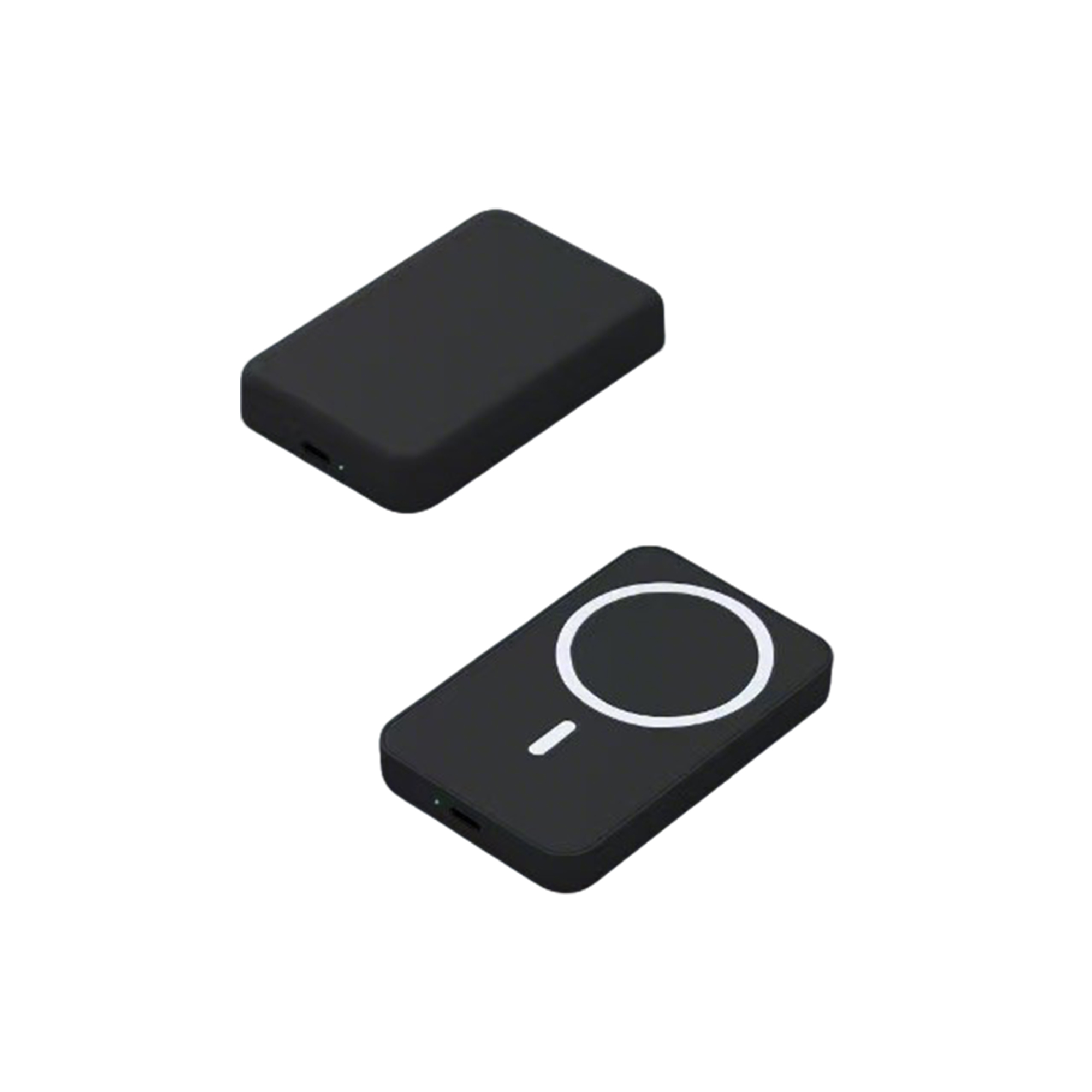 Five Thousand Milliamp Hour Magnetic Power Bank 3.74 x 2.52 x 0.51" 4