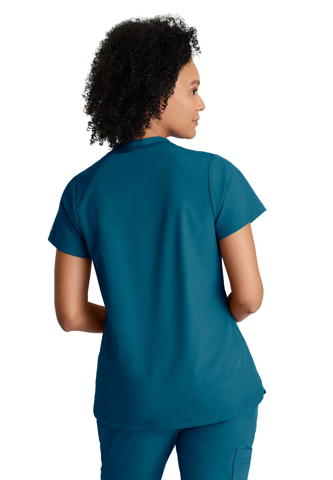 Barco One - Women's Two-Pocket Banded Zip-Collar Flux Scrub Top 23