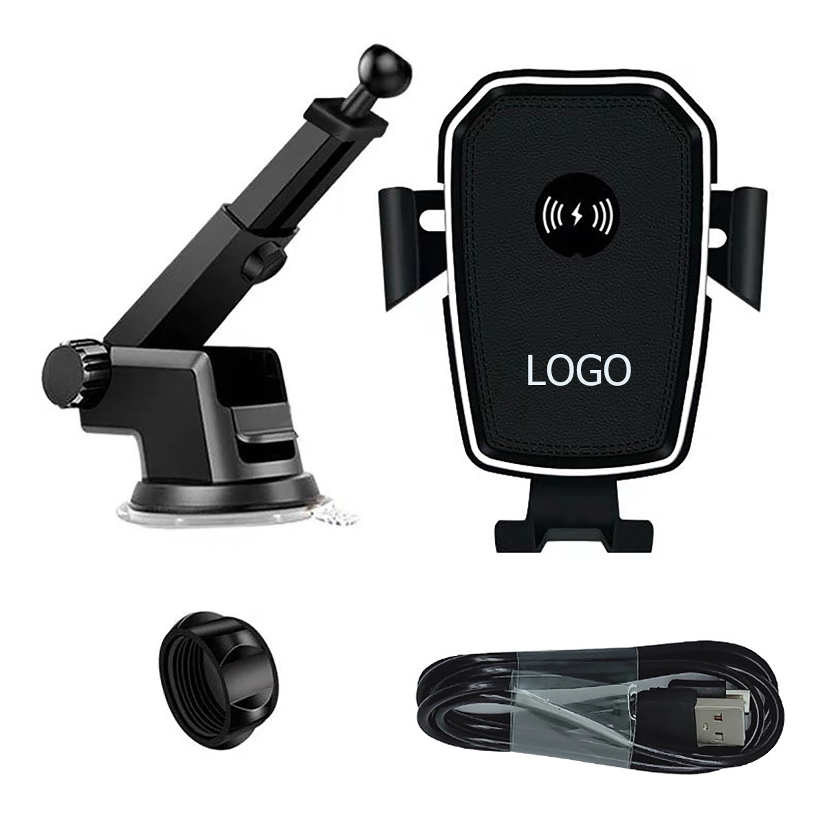 10W Wireless Charging Auto Clamping Car Charger Phone Mount 1
