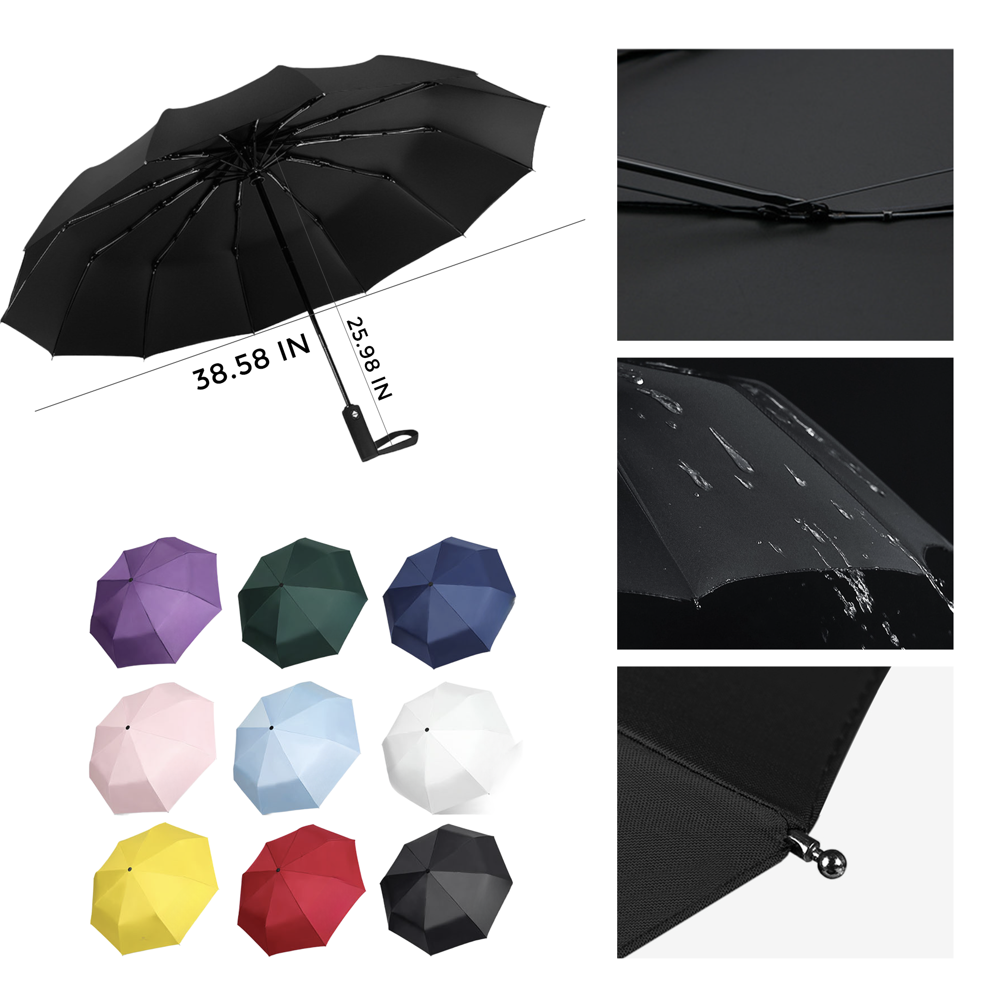 MOQ 10 PCS Automatic Folding Umbrella 1