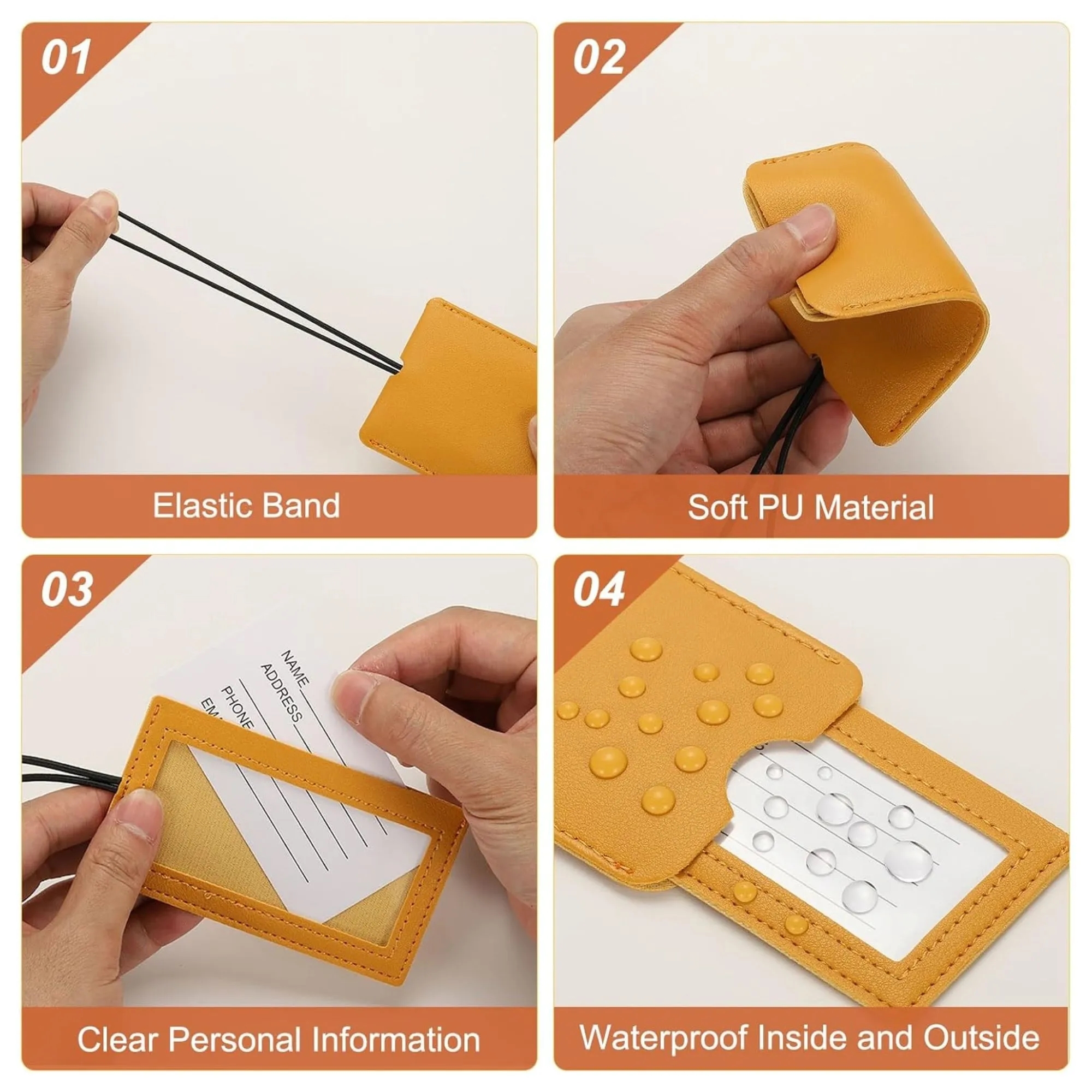 PU Multifunctional Luggage Tag 3