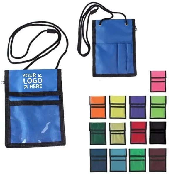 Neck Wallet Passport Badge Card Holder 3