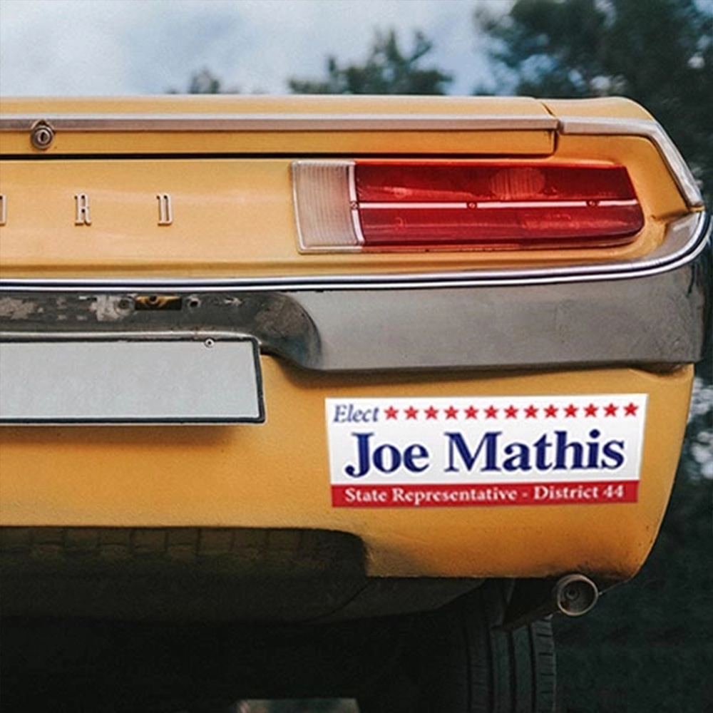 Custom Shape Bumper Sticker (2.75" x 15") 3