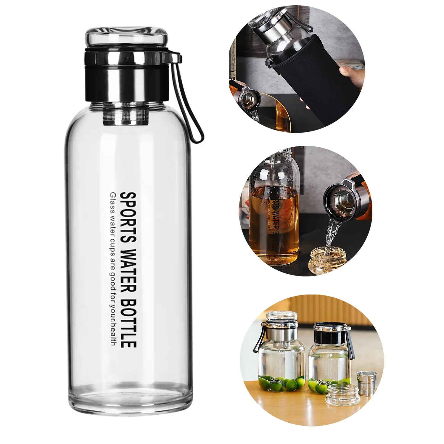 67OZ High Borosilicate Tea Water Separation Cup 1