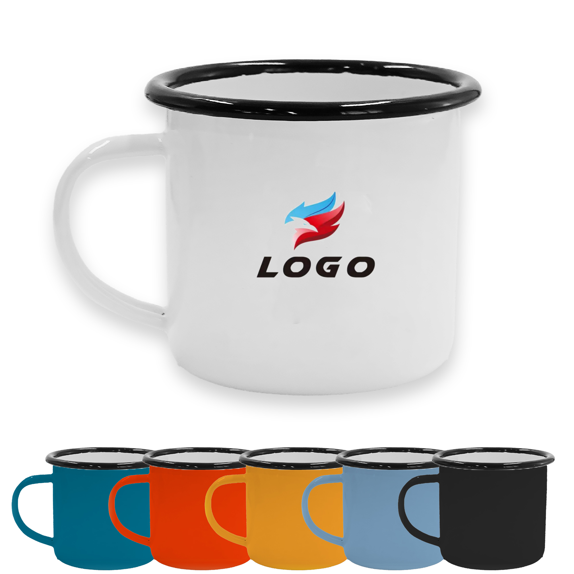 Stainless Rim Ceramic Mug 12oz ?C Personalized Drinkware 2