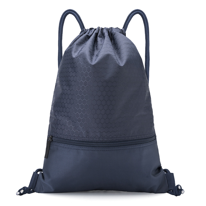 Drawstring Backpack / Zipper 6