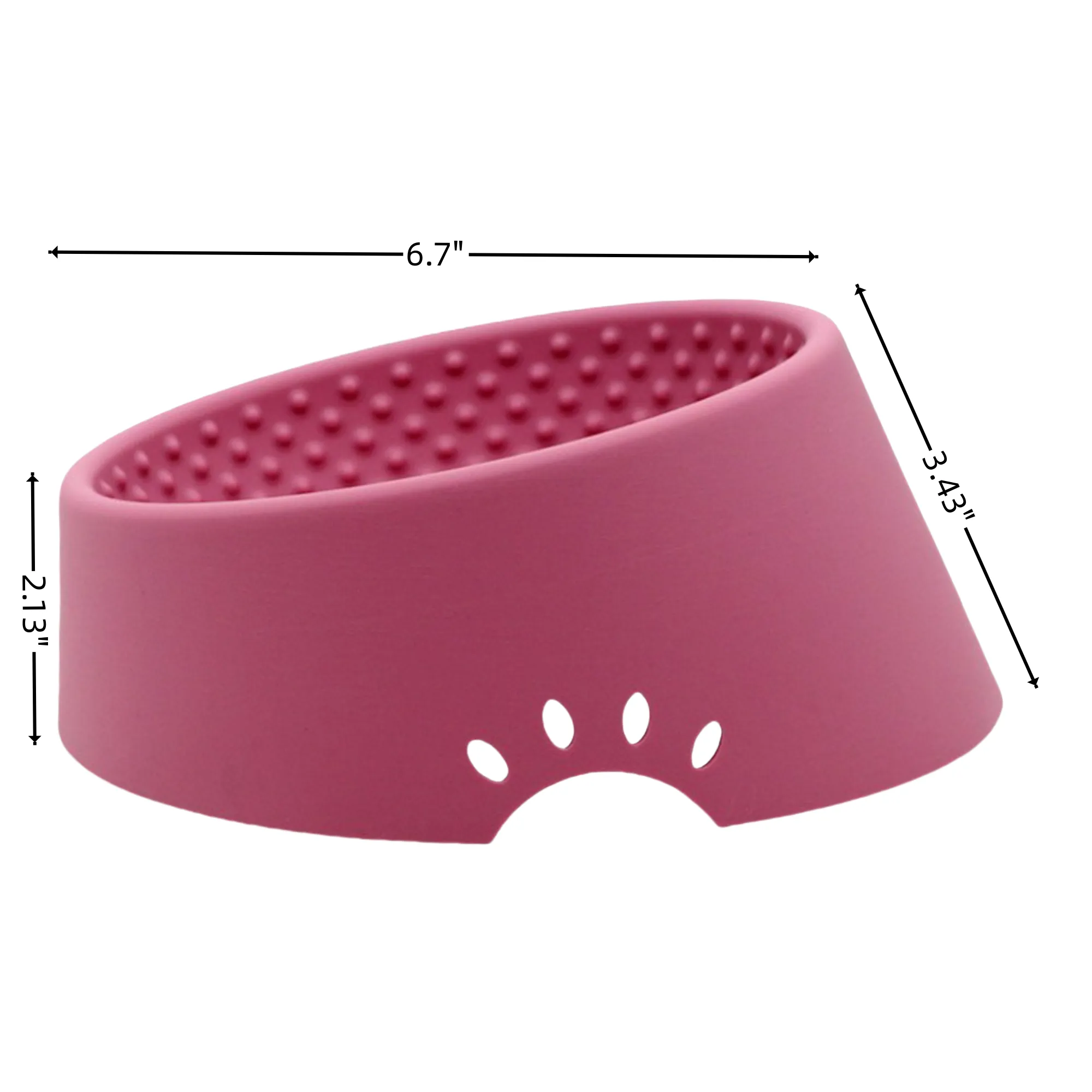 Tilted Silicone Pet Bowl 3