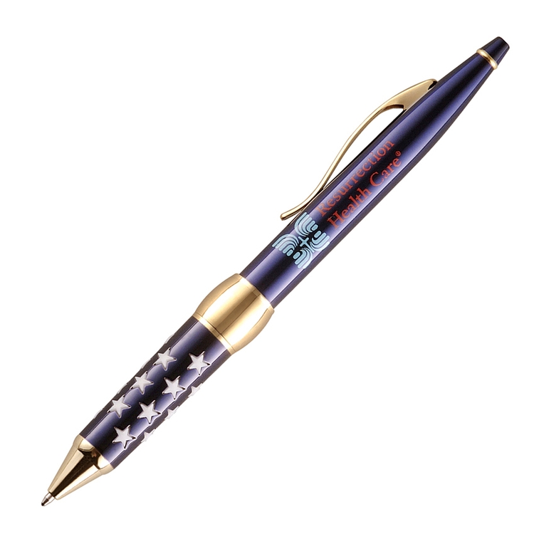Patriot Brass Ballpoint Pen (Satin Chrome) 4
