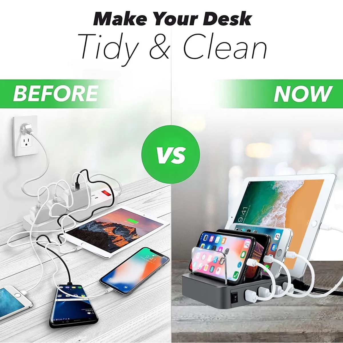 4 Port Multi USB Fast Charger Station 6