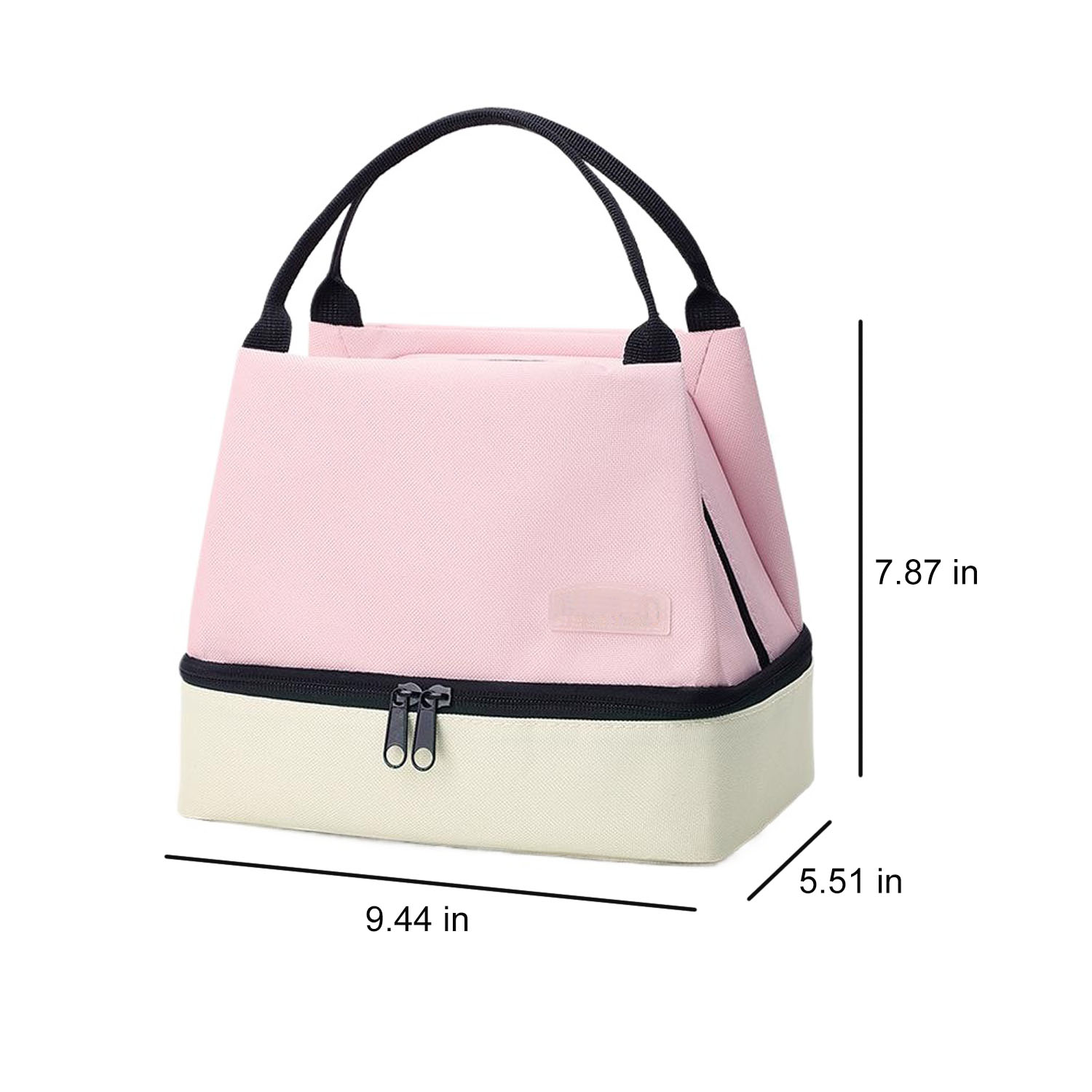 Two Tone Dual Layer Oxford Insulated Lunch Bag 10