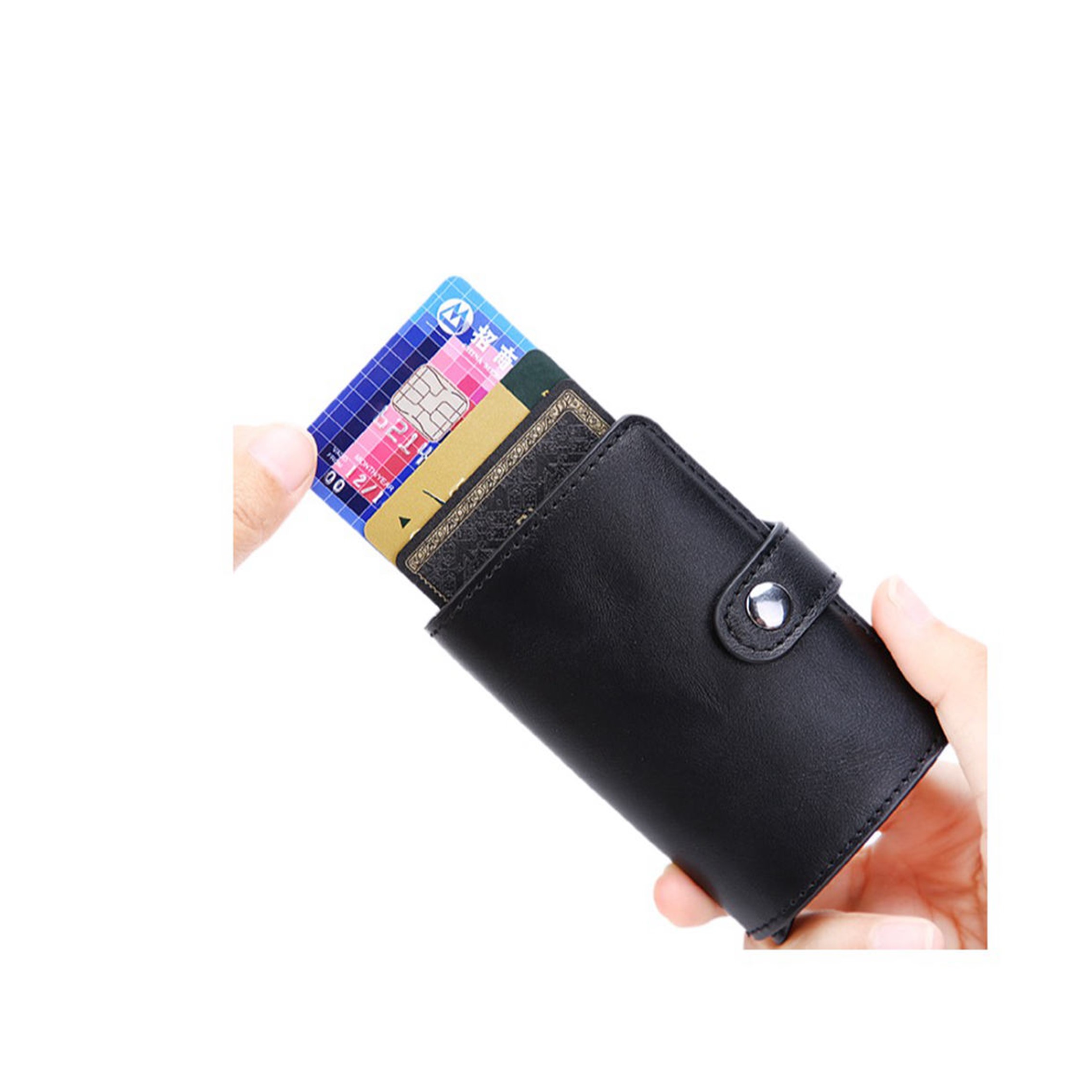 PU Leather Metal Wallet w/RFID Blocking 4