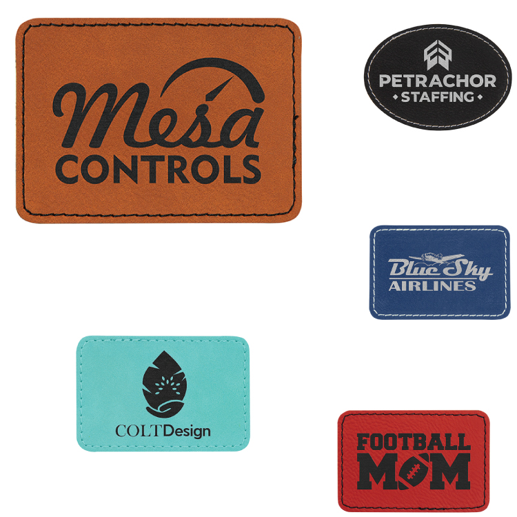 8" Faux Leather Patch 1