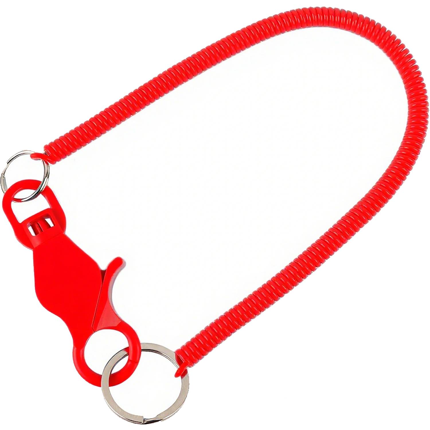 Plastic Spring Rope Coiled Keychain 2