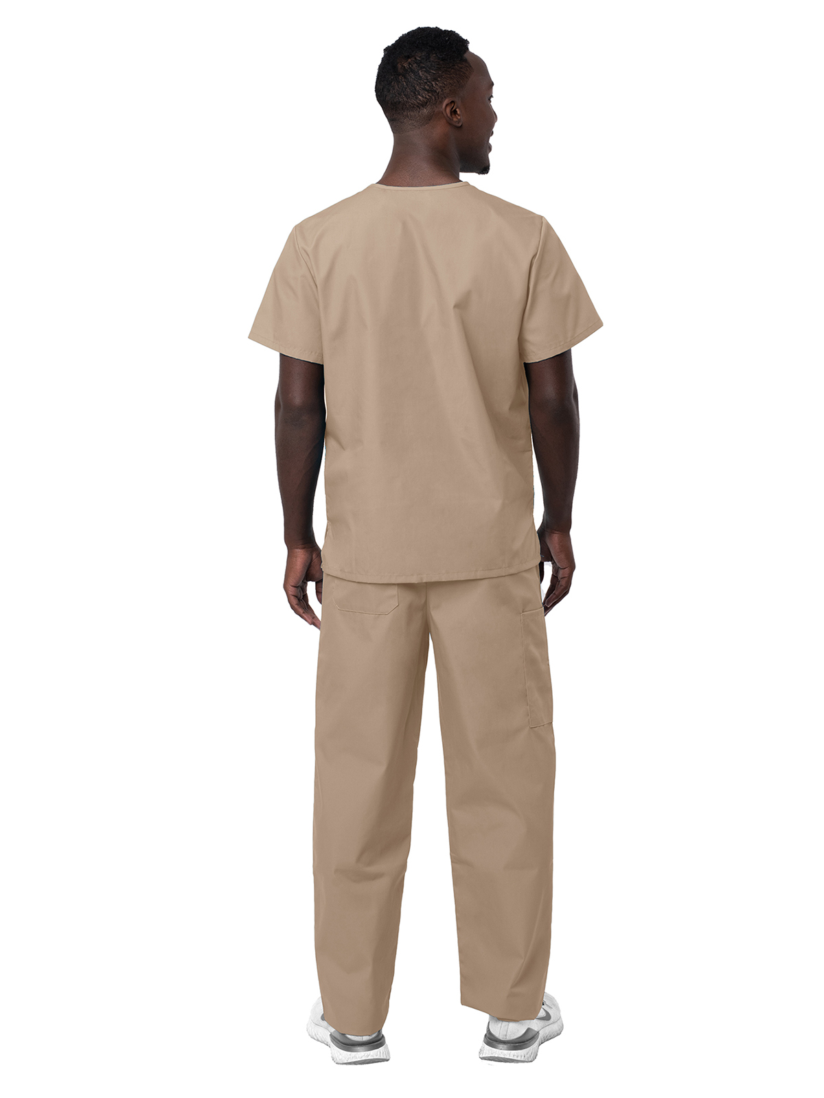 Adar - Sivvan - Unisex V-Neck Top Drawstring Pant Scrub Set 22
