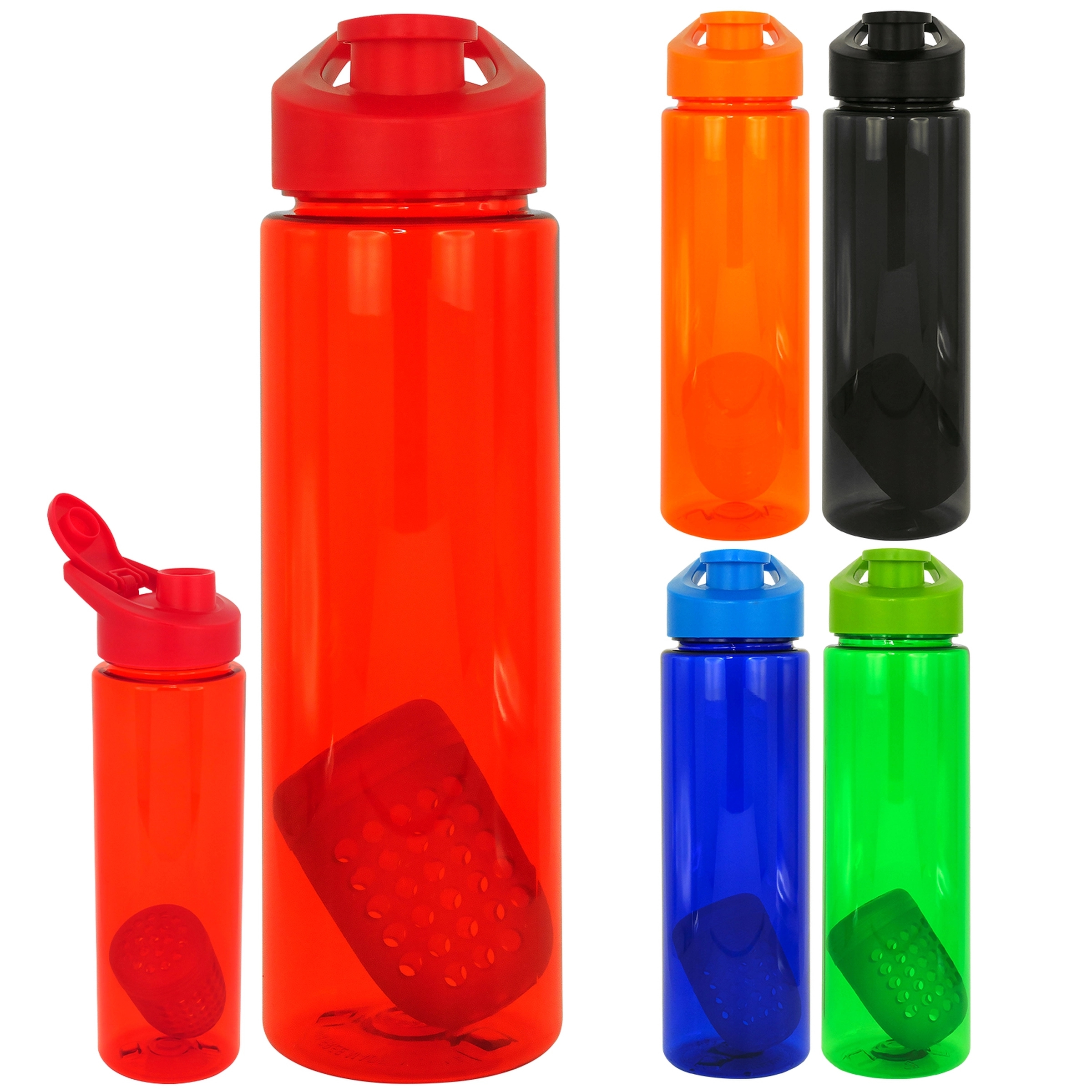 EASY POUR 24 OZ. COLORFUL BOTTLE WITH FLOATING INFUSER 6