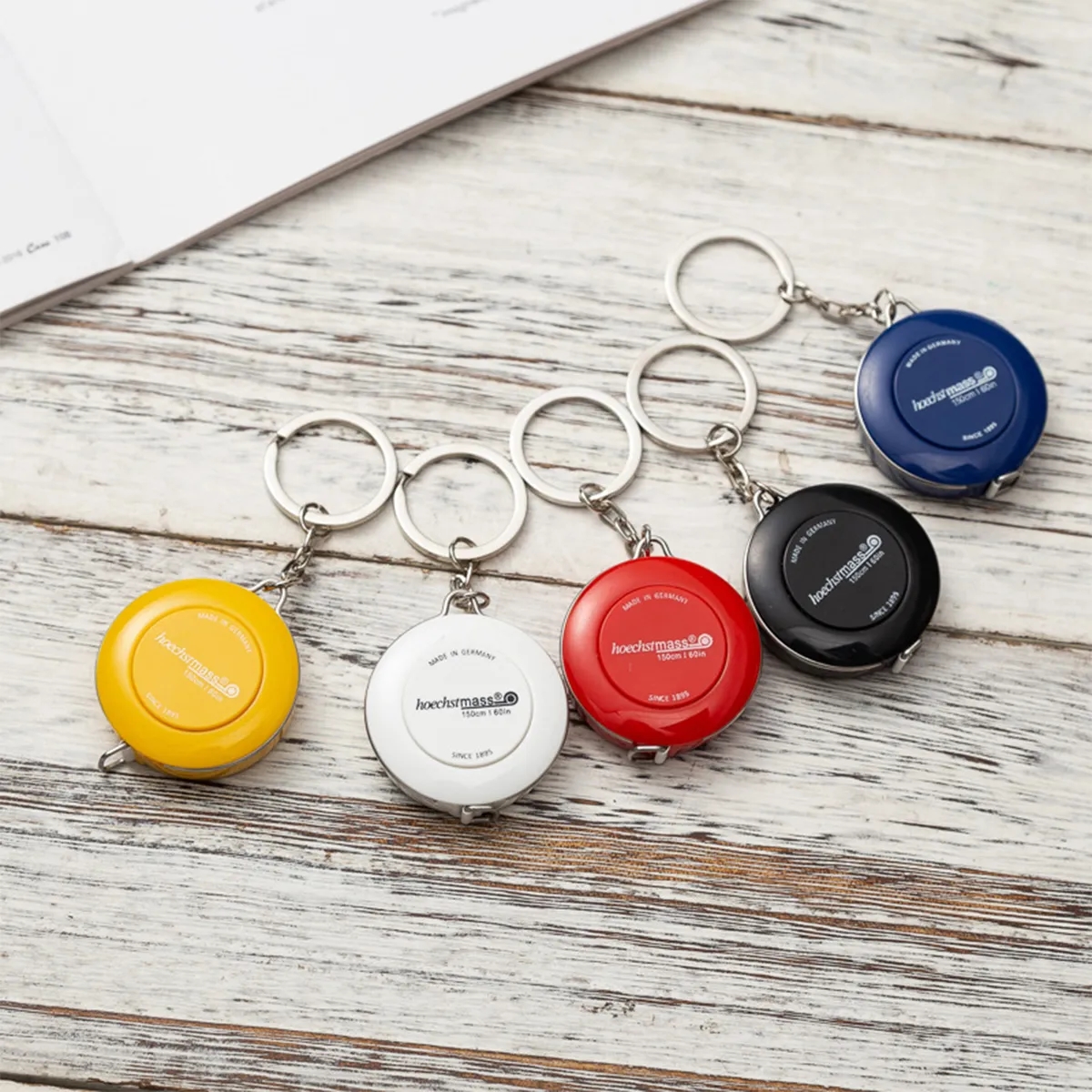 Portable Mini Tool Keychain Double Scales Tape Measure 3