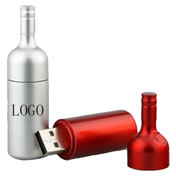 Custom Wine Bottle USB Flash Drive 3
