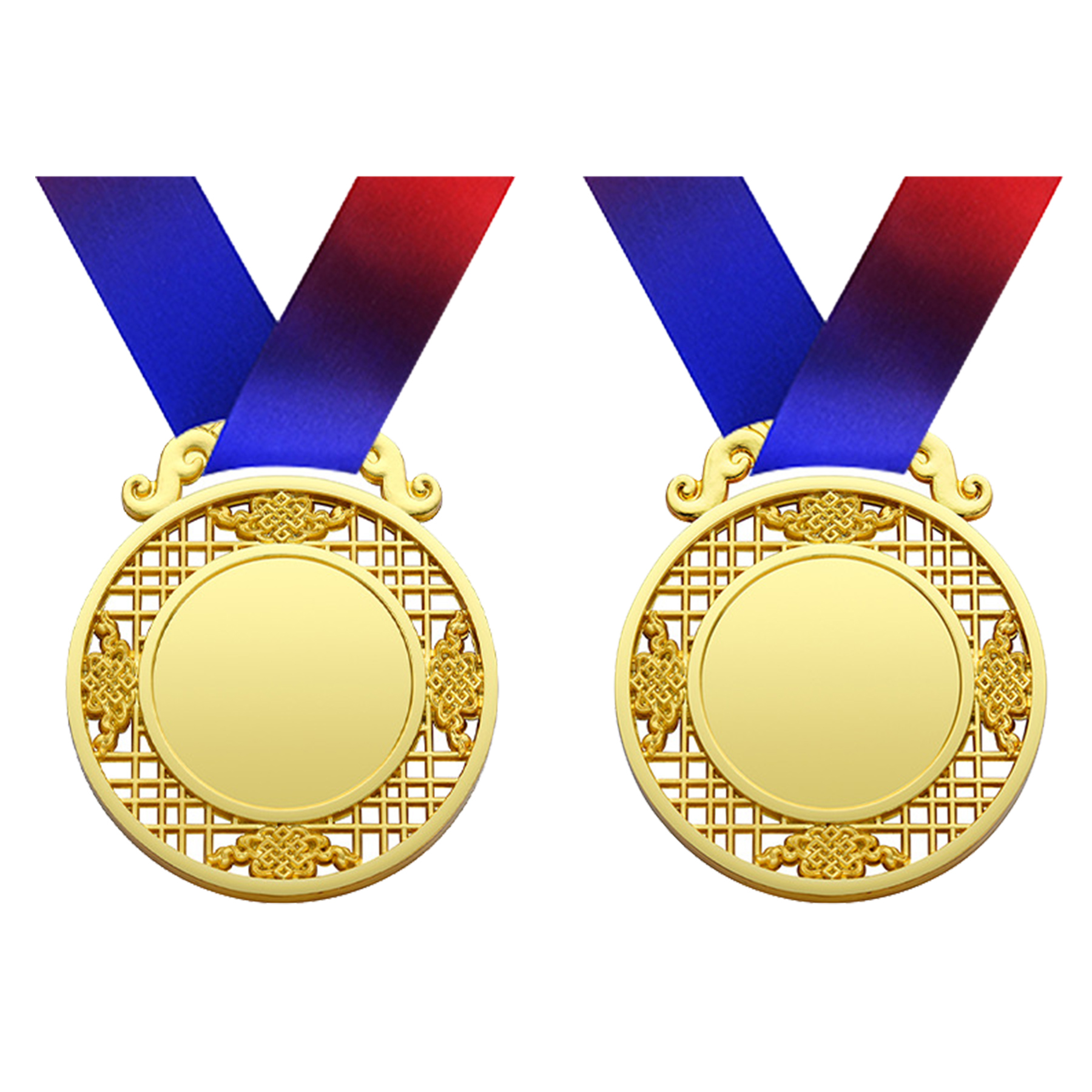 Gold Zinc Alloy Award Medals 15