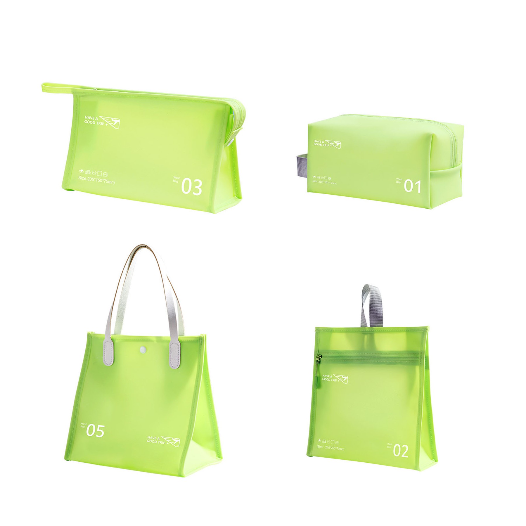 4pcs Colorful PVC Waterproof Bag 7