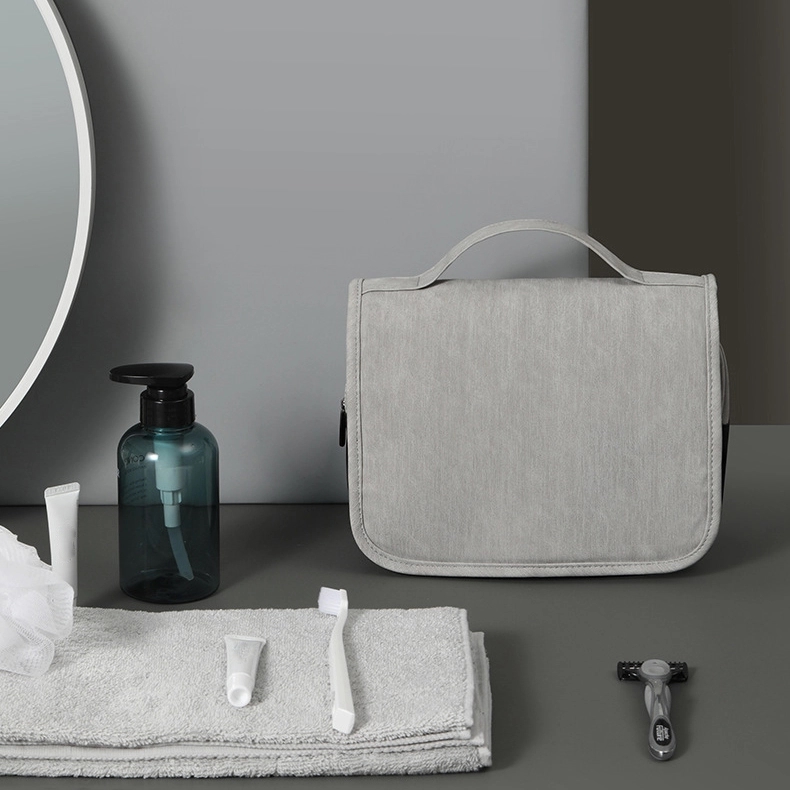 PU Hanging Travel Toiletry Bag & Makeup Cosmetic Organizer 4