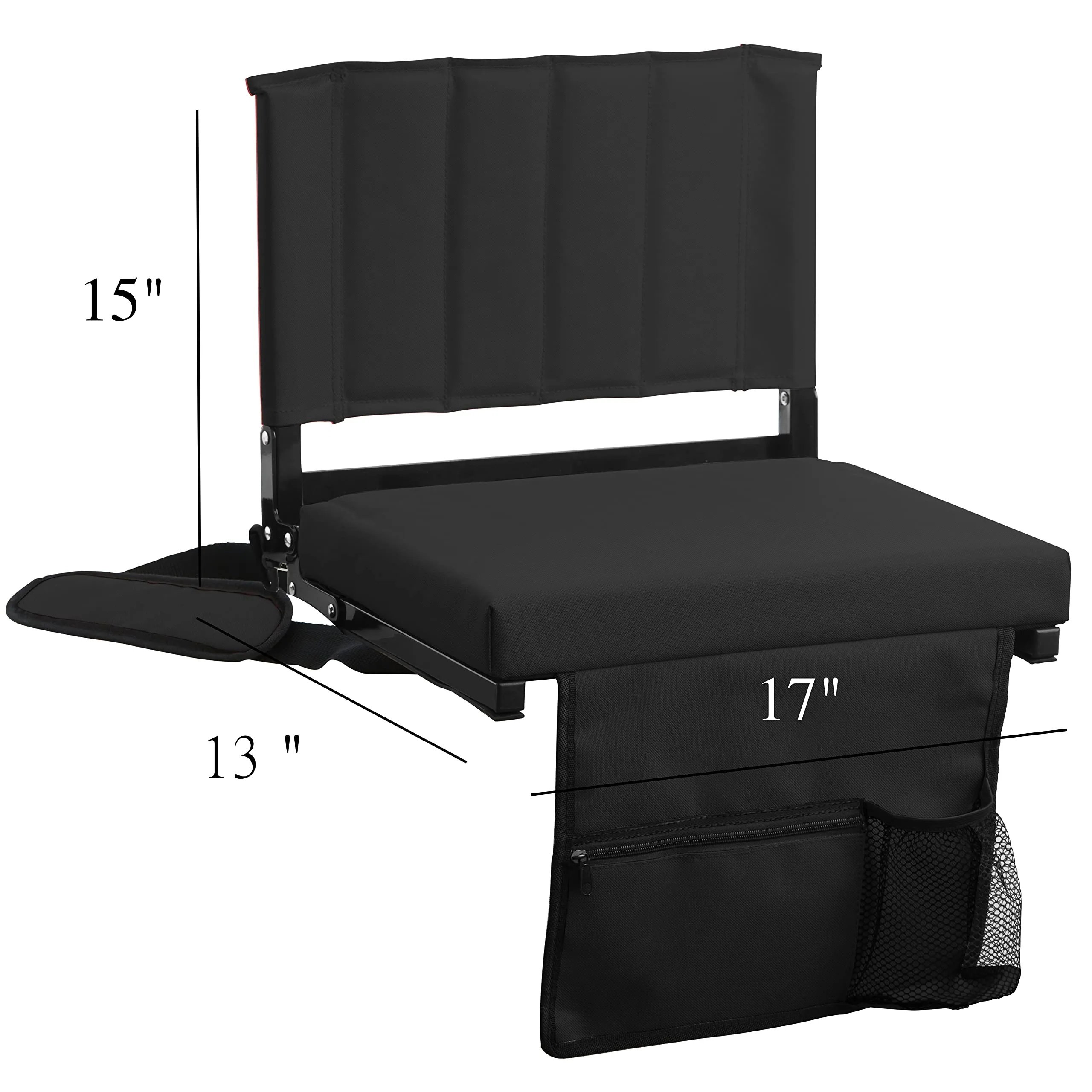 Oxford Foldable Stadium Seat with Back Support 2