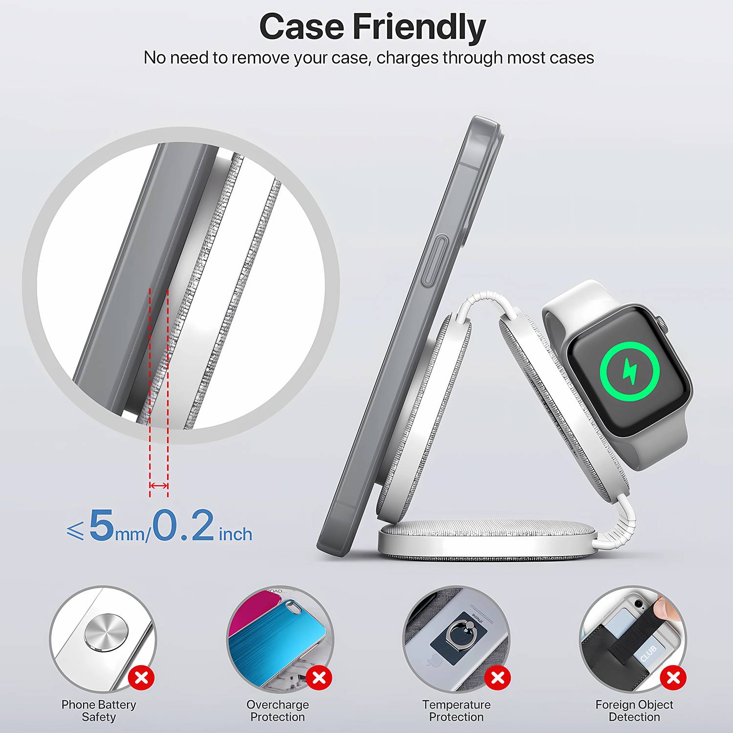 3 in 1 For Multiple Devices Foldable Wireless Charging 8